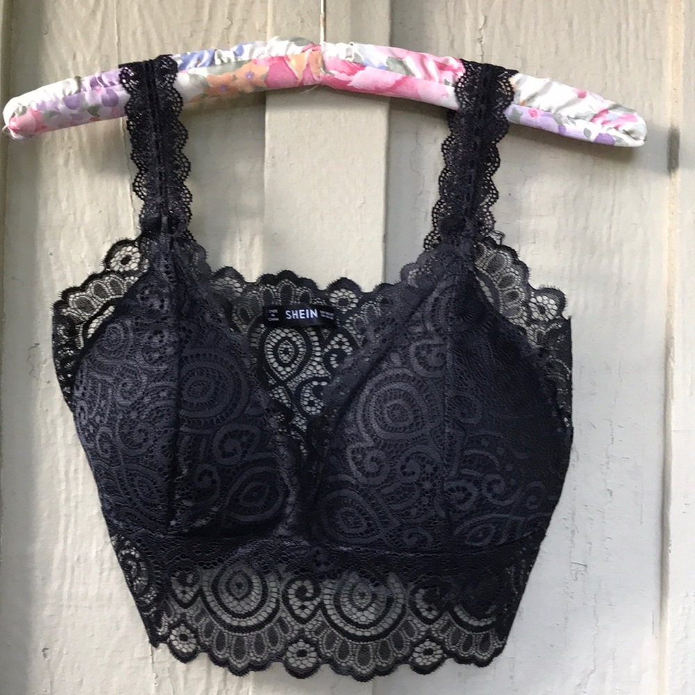 new. black lace bralette - Picture 3 of 7